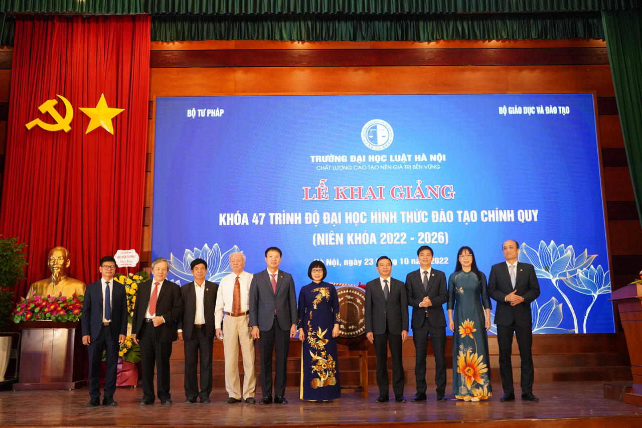 Lễ khai giảng khoá 47 Trường Đại học Luật Hà Nội: Không ngừng nâng cao uy tín, chất lượng đào tạo
