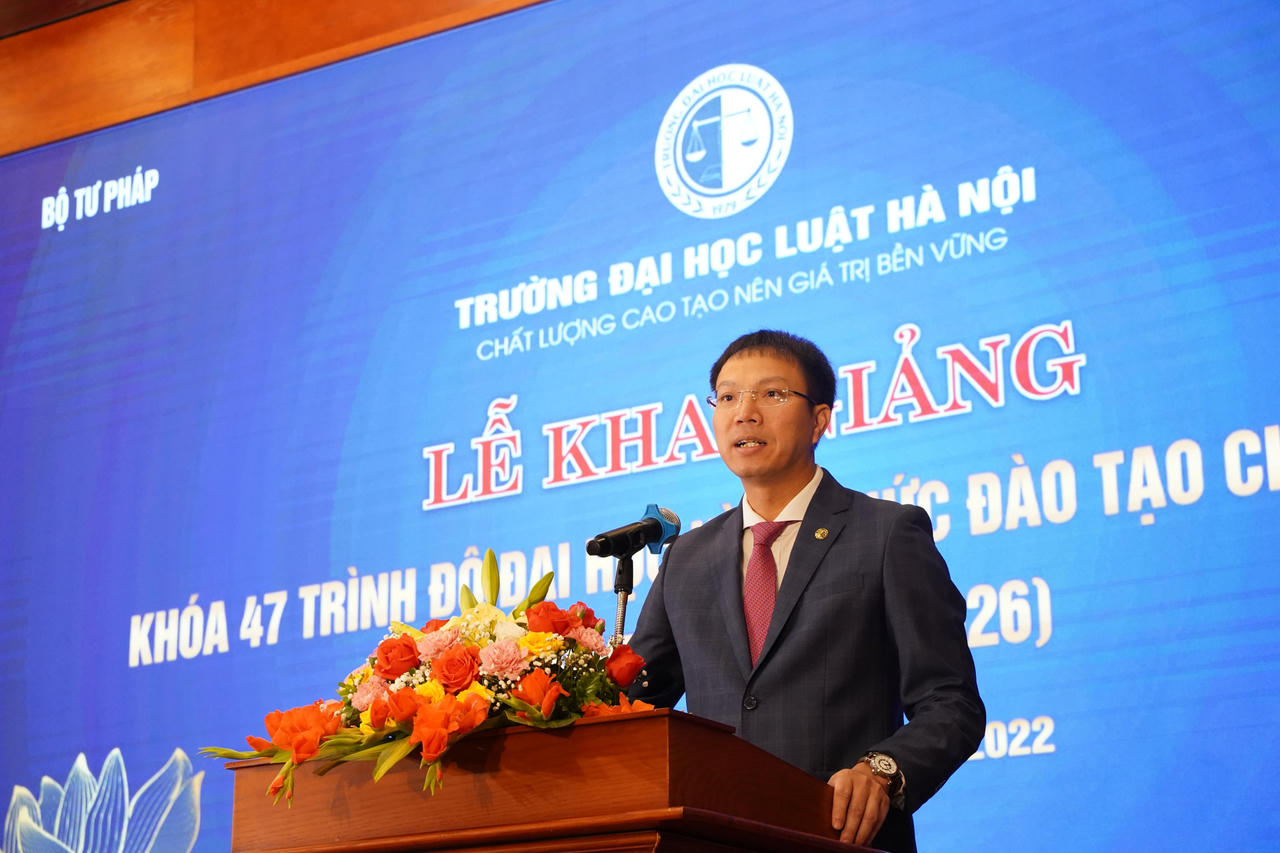 Lễ khai giảng khoá 47 Trường Đại học Luật Hà Nội: Không ngừng nâng cao uy tín, chất lượng đào tạo