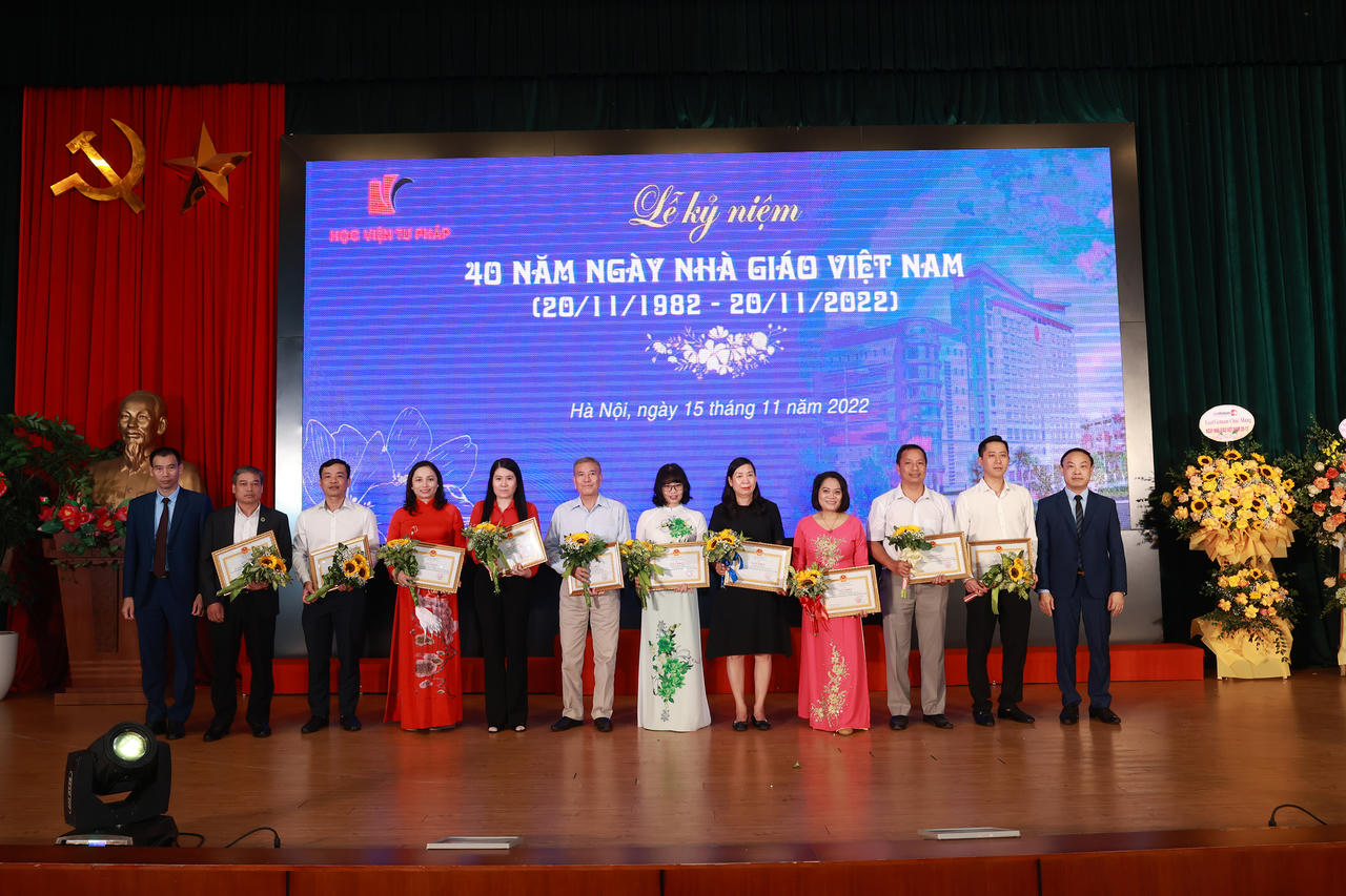 Học viện Tư pháp tổ chức Lễ Kỷ niệm Ngày Nhà giáo Việt Nam 20/11