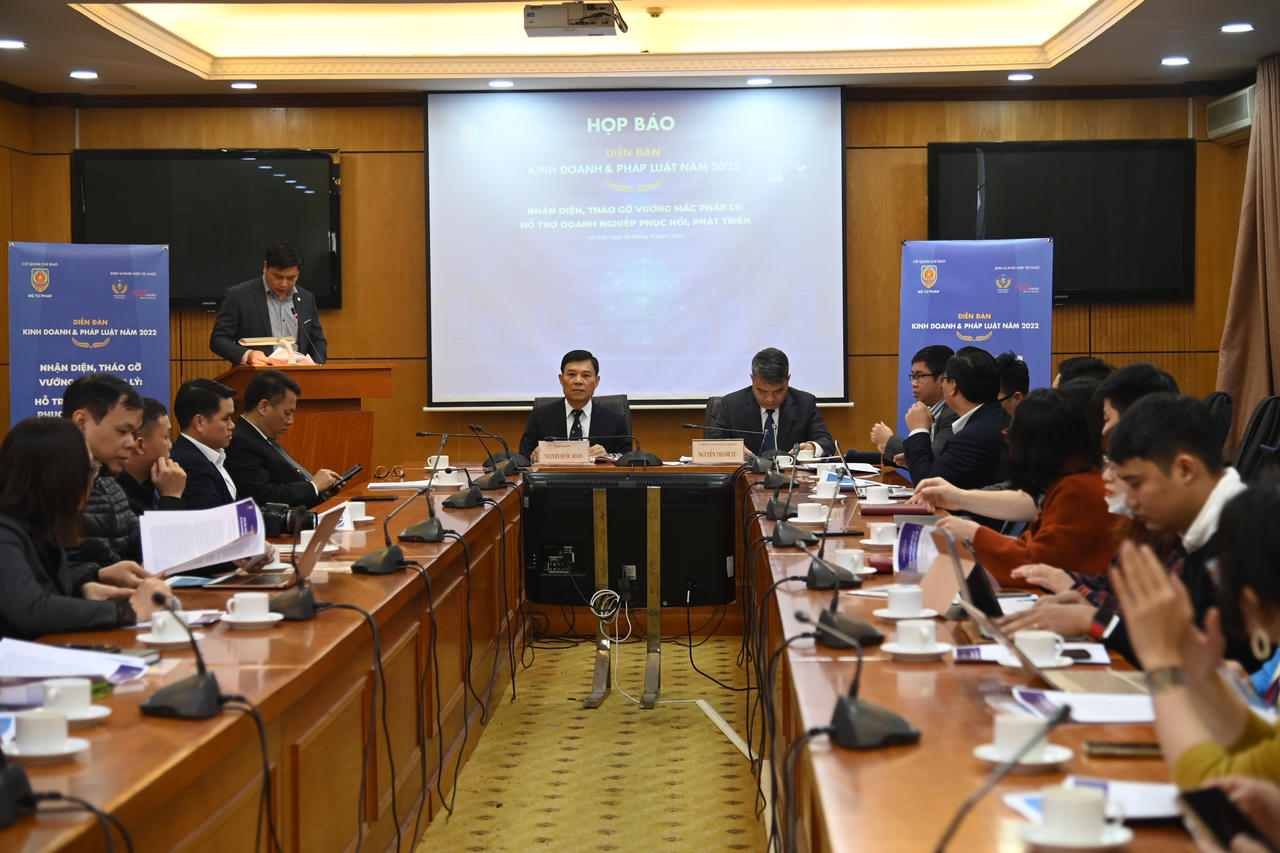 Ngày 20/12: Tổ chức Diễn đàn Kinh doanh và Pháp luật năm 2022