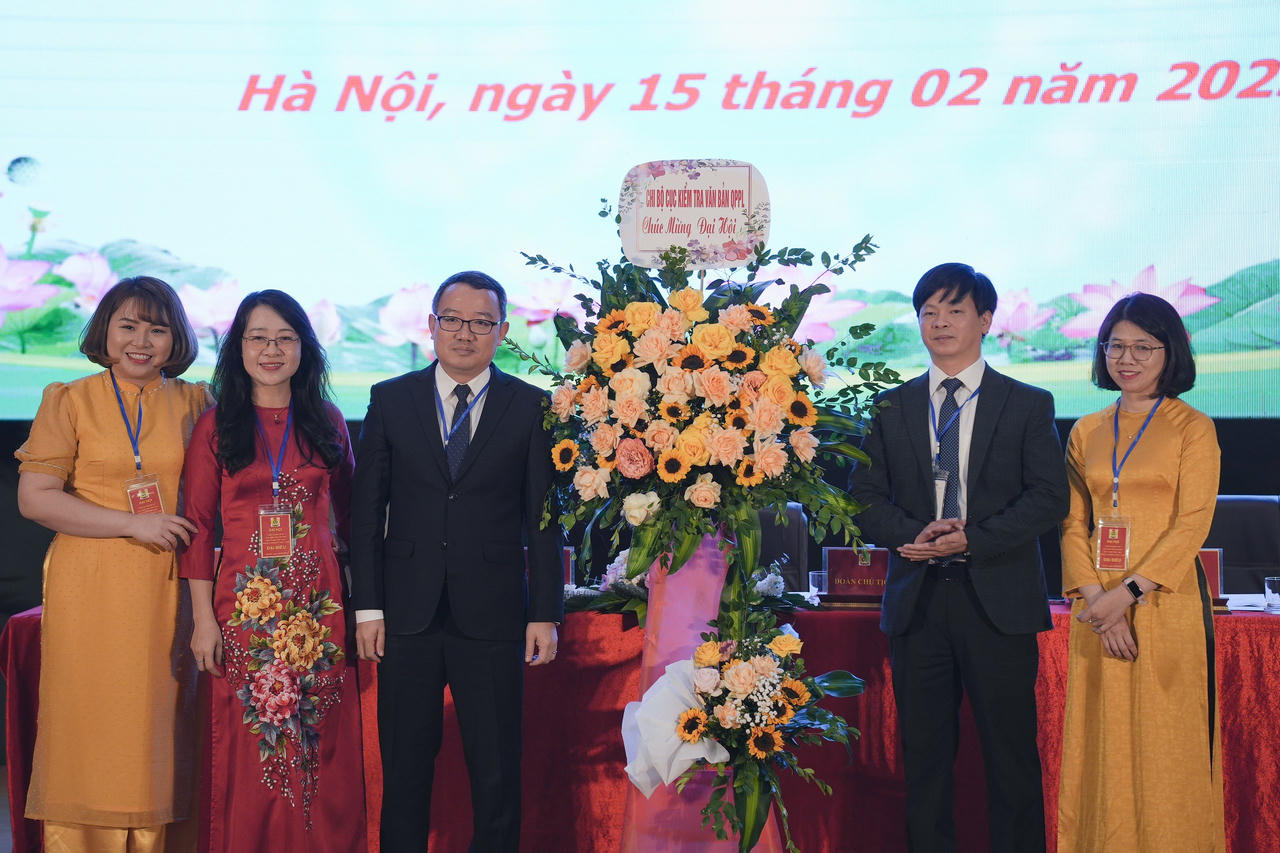 Tổ chức thành công Đại hội công đoàn cơ sở Cục Kiểm tra văn bản quy phạm pháp luật