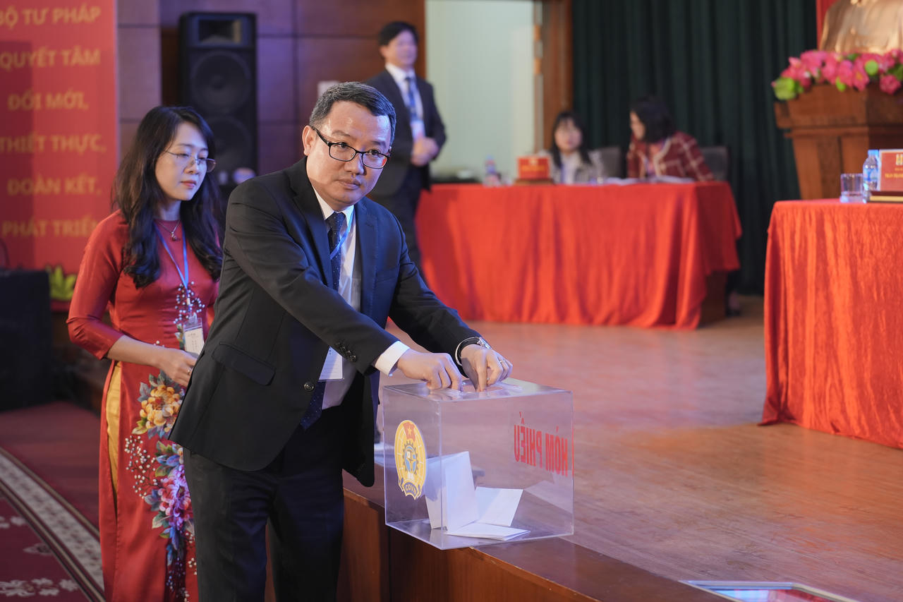 Tổ chức thành công Đại hội công đoàn cơ sở Cục Kiểm tra văn bản quy phạm pháp luật