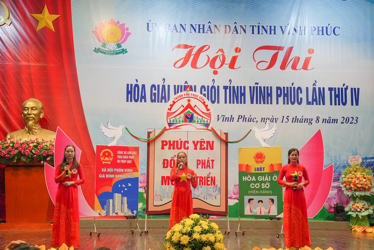 Vĩnh Phúc: Sôi nổi Hội thi Hoà giải viên giỏi lần thứ IV