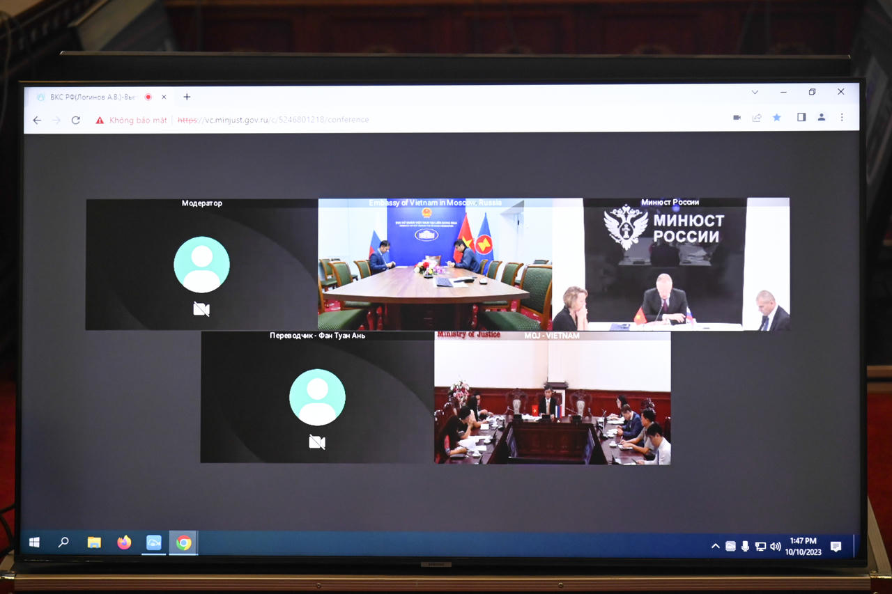 Thúc đẩy hợp tác với Liên bang Nga trong lĩnh vực pháp luật và tư pháp