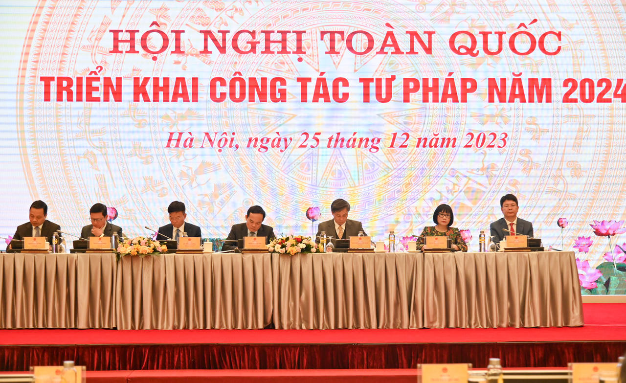 Khai mạc Hội nghị toàn quốc triển khai công tác tư pháp năm 2024