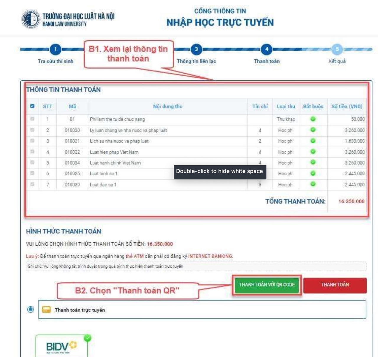 Trường Đại học Luật Hà Nội lưu ý thủ tục nhập học trực tuyến cho tân sinh viên K49