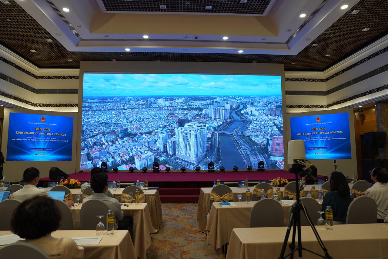 Thứ trưởng Nguyễn Thanh Tịnh kiểm tra công tác chuẩn bị Diễn đàn Kinh doanh và Pháp luật năm 2024