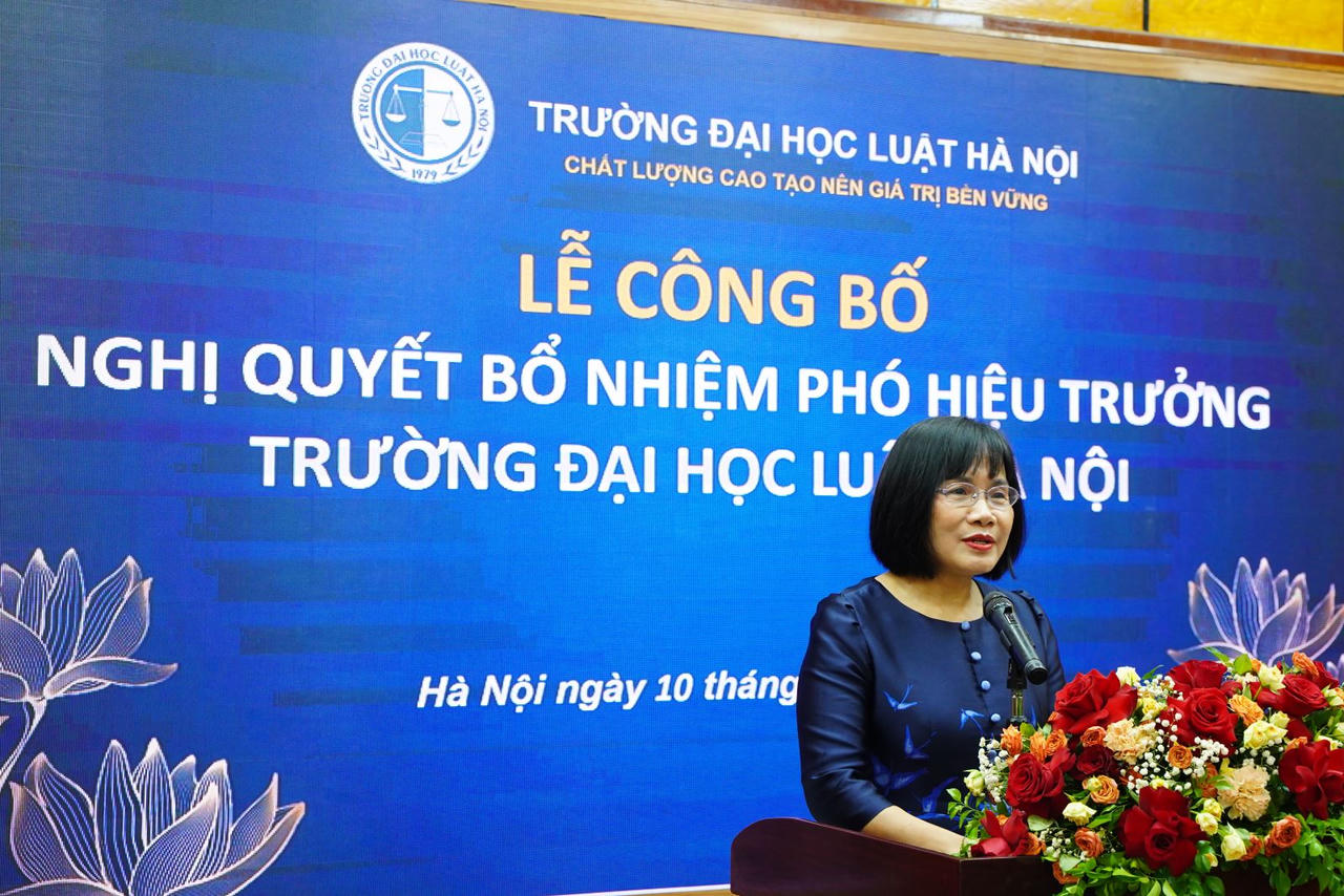 Trường Đại học Luật Hà Nội có tân Phó Hiệu trưởng