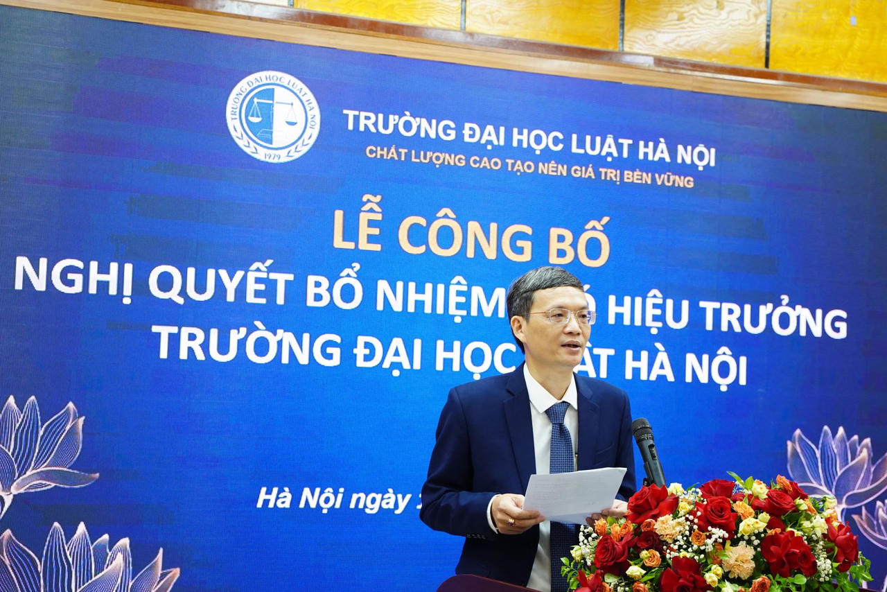Trường Đại học Luật Hà Nội có tân Phó Hiệu trưởng