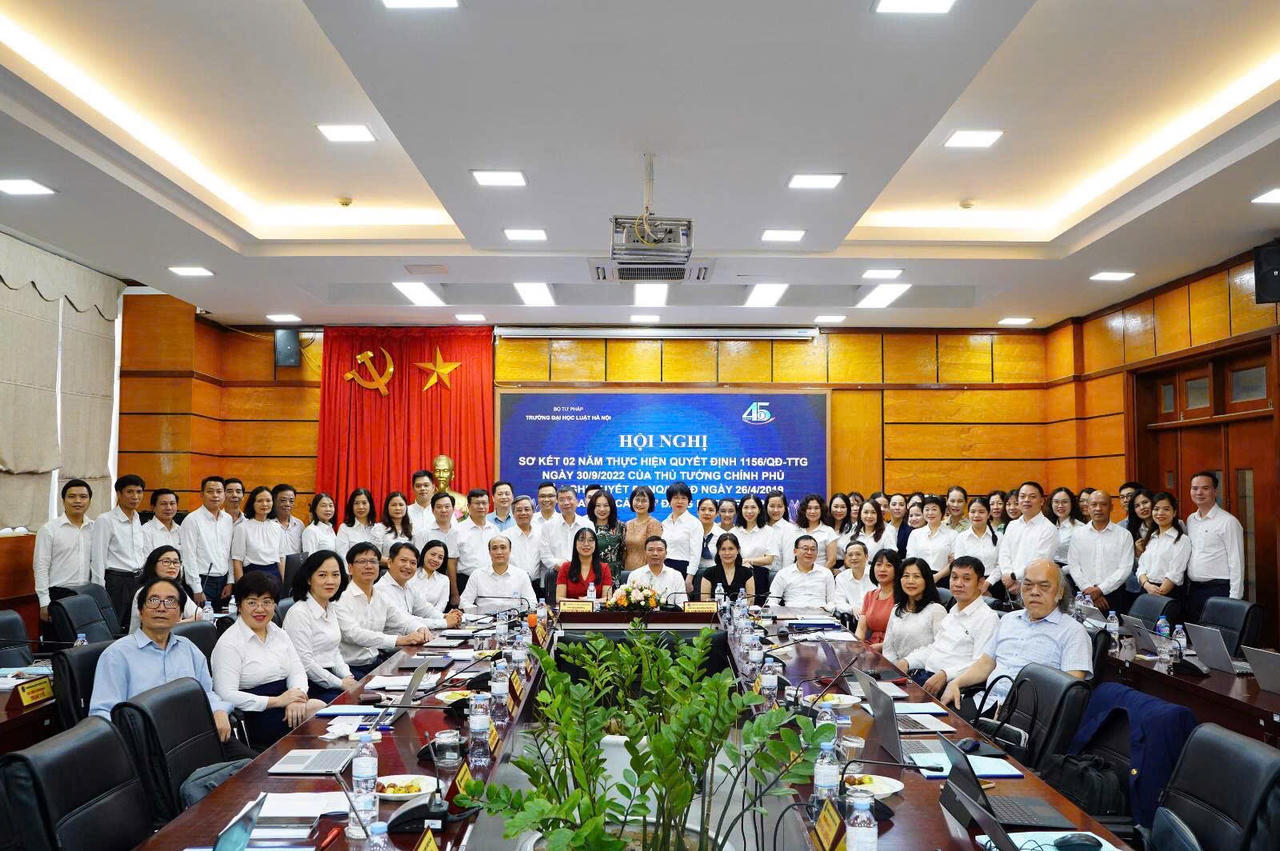 Trường Đại học Luật Hà Nội sơ kết 02 năm triển khai thực hiện Quyết định số 1156