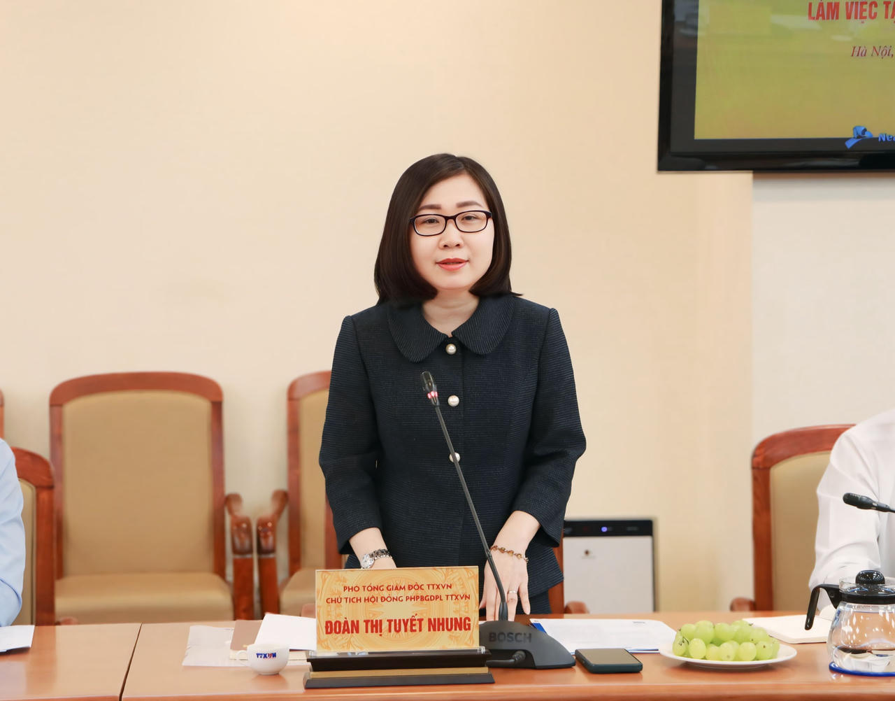 Kiểm tra công tác phổ biến pháp luật tại Thông tấn xã Việt Nam