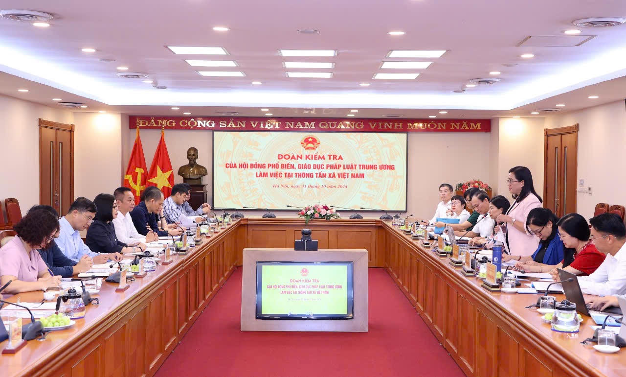 Kiểm tra công tác phổ biến pháp luật tại Thông tấn xã Việt Nam