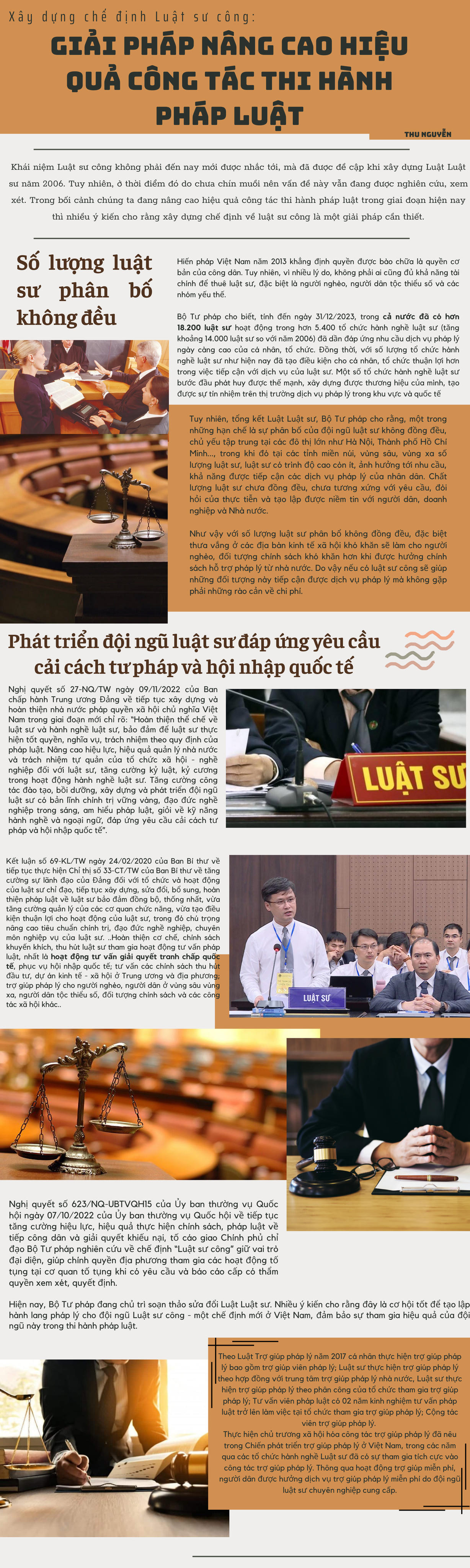 Xây dựng chế định Luật sư công: Giải pháp nâng cao hiệu quả công tác thi hành pháp luật