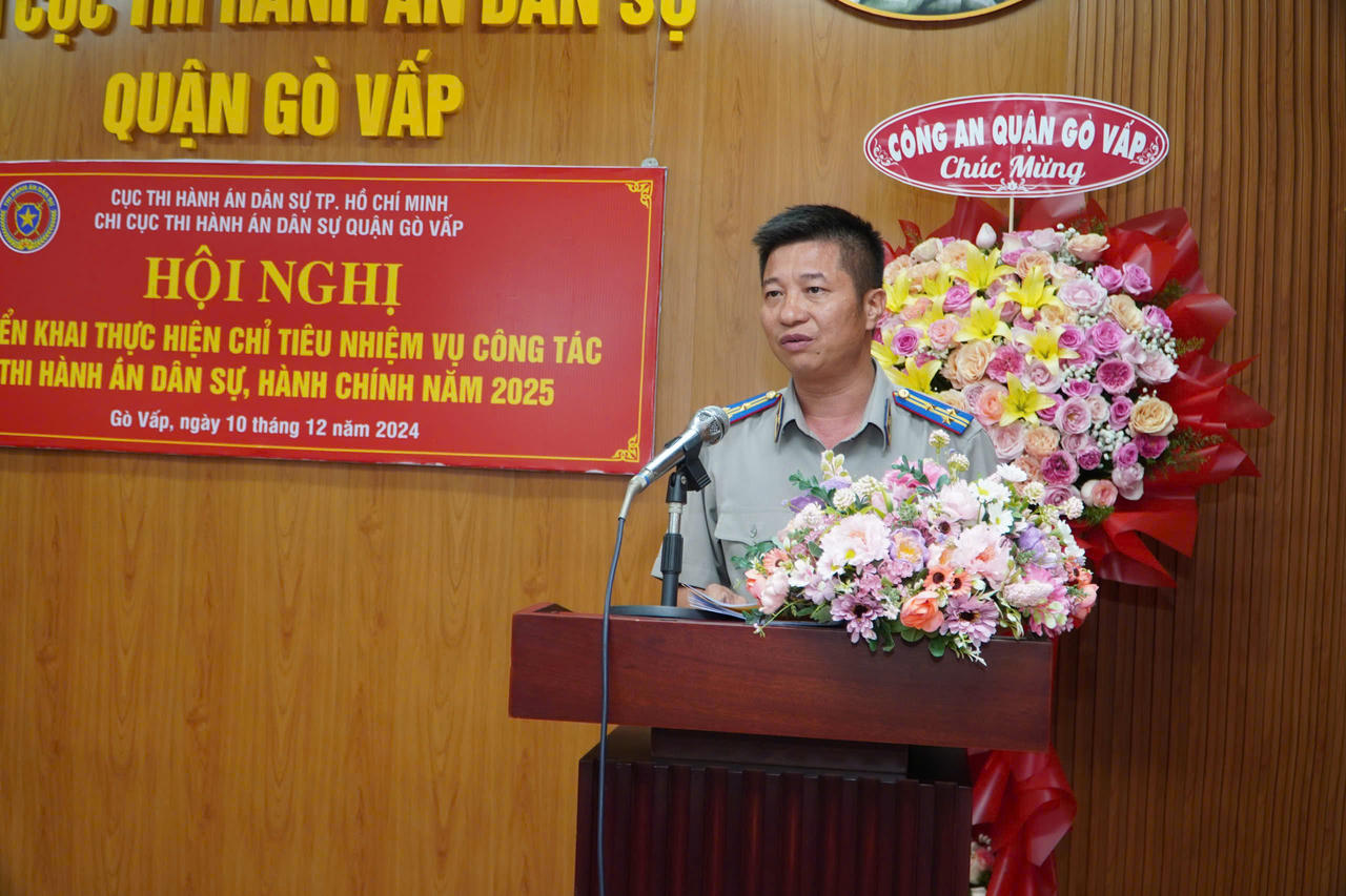 Chi cục Thi hành án dân sự quận Gò Vấp: Triển khai công tác năm 2025