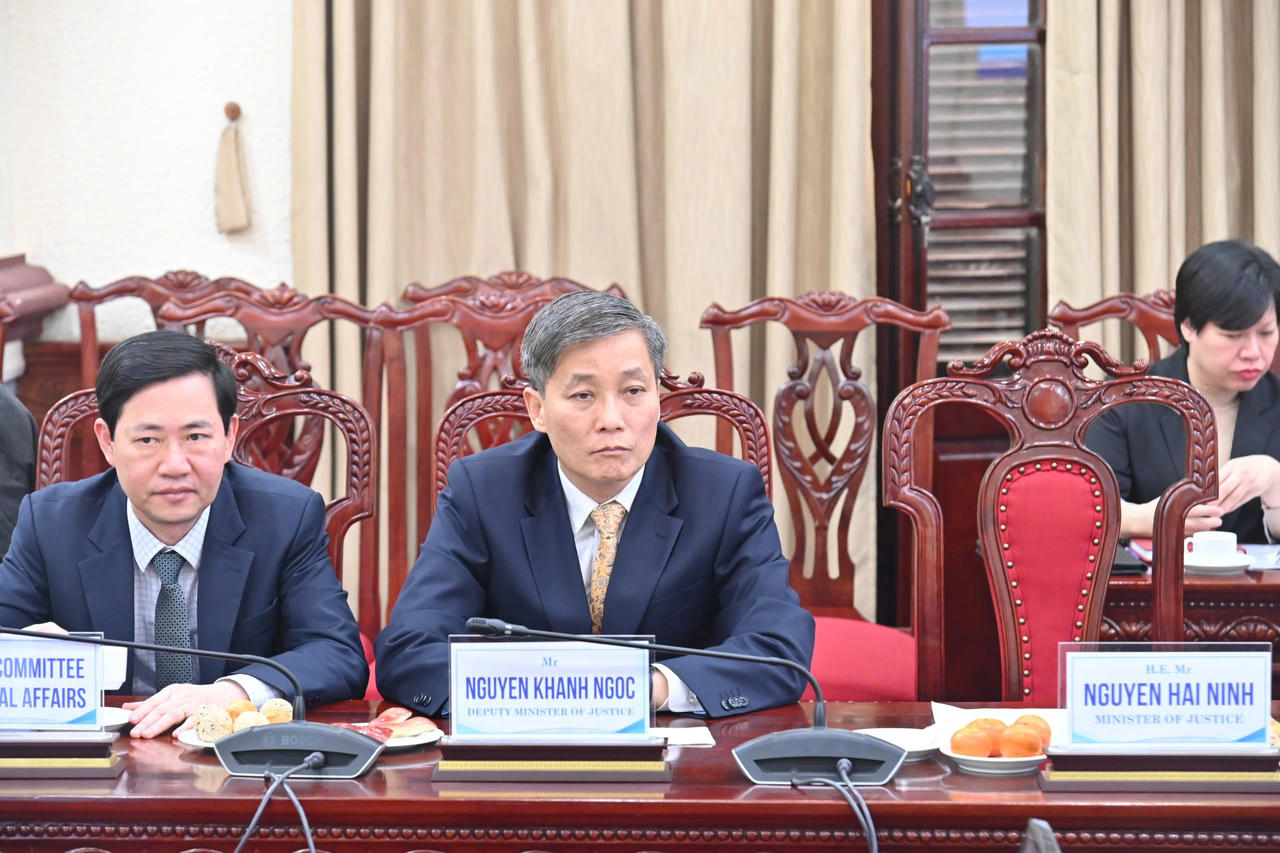 Trao Hiệp định Tài chính Dự án “Tăng cường pháp luật và tư pháp tại Việt Nam giai đoạn II”