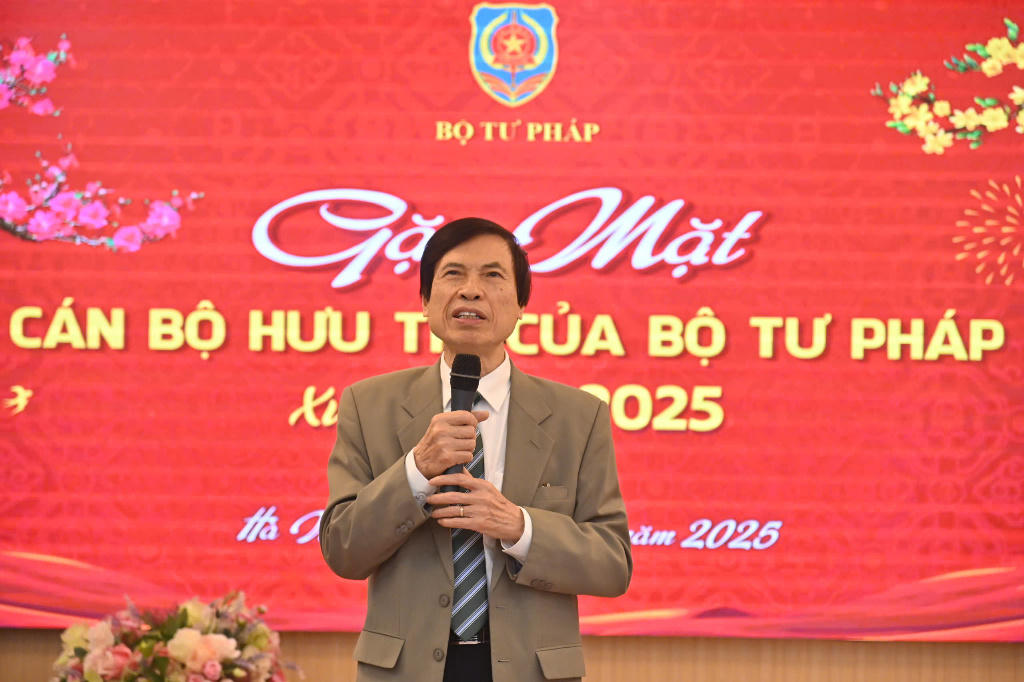 Gặp mặt, tri ân cán bộ hưu trí Bộ Tư pháp nhân dịp Xuân Ất Tỵ