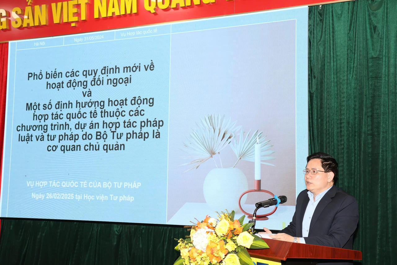 Học viện Tư pháp: Nâng cao hiệu quả hợp tác quốc tế giai đoạn 2025 - 2030