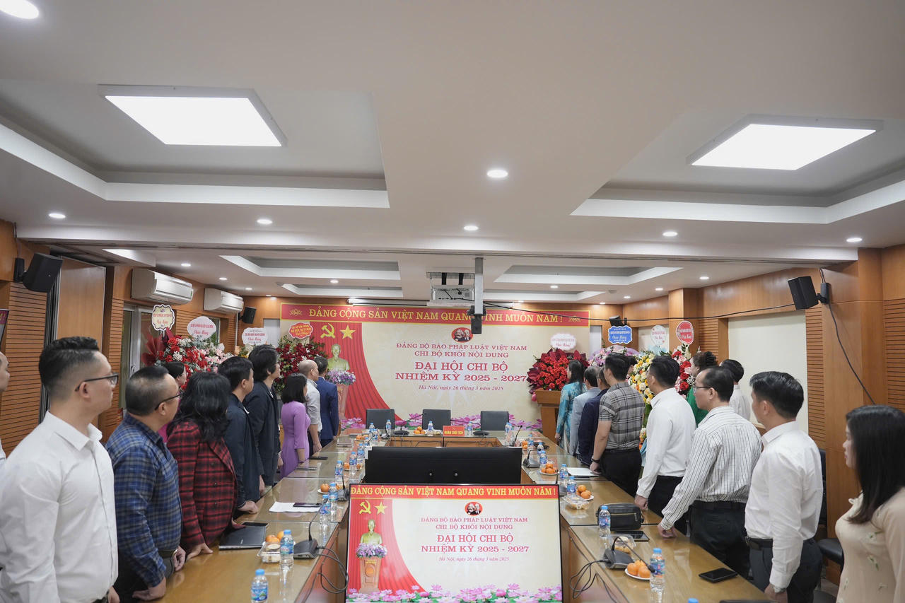 Chi bộ Khối Nội dung Đảng bộ Báo Pháp luật Việt Nam tổ chức thành công Đại hội nhiệm kỳ 2025 – 2027