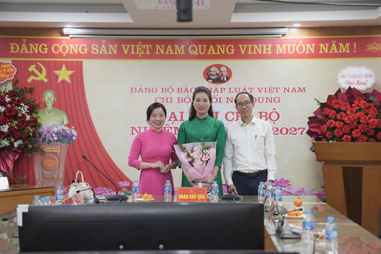 Chi bộ Khối Nội dung Đảng bộ Báo Pháp luật Việt Nam tổ chức thành công Đại hội nhiệm kỳ 2025 – 2027