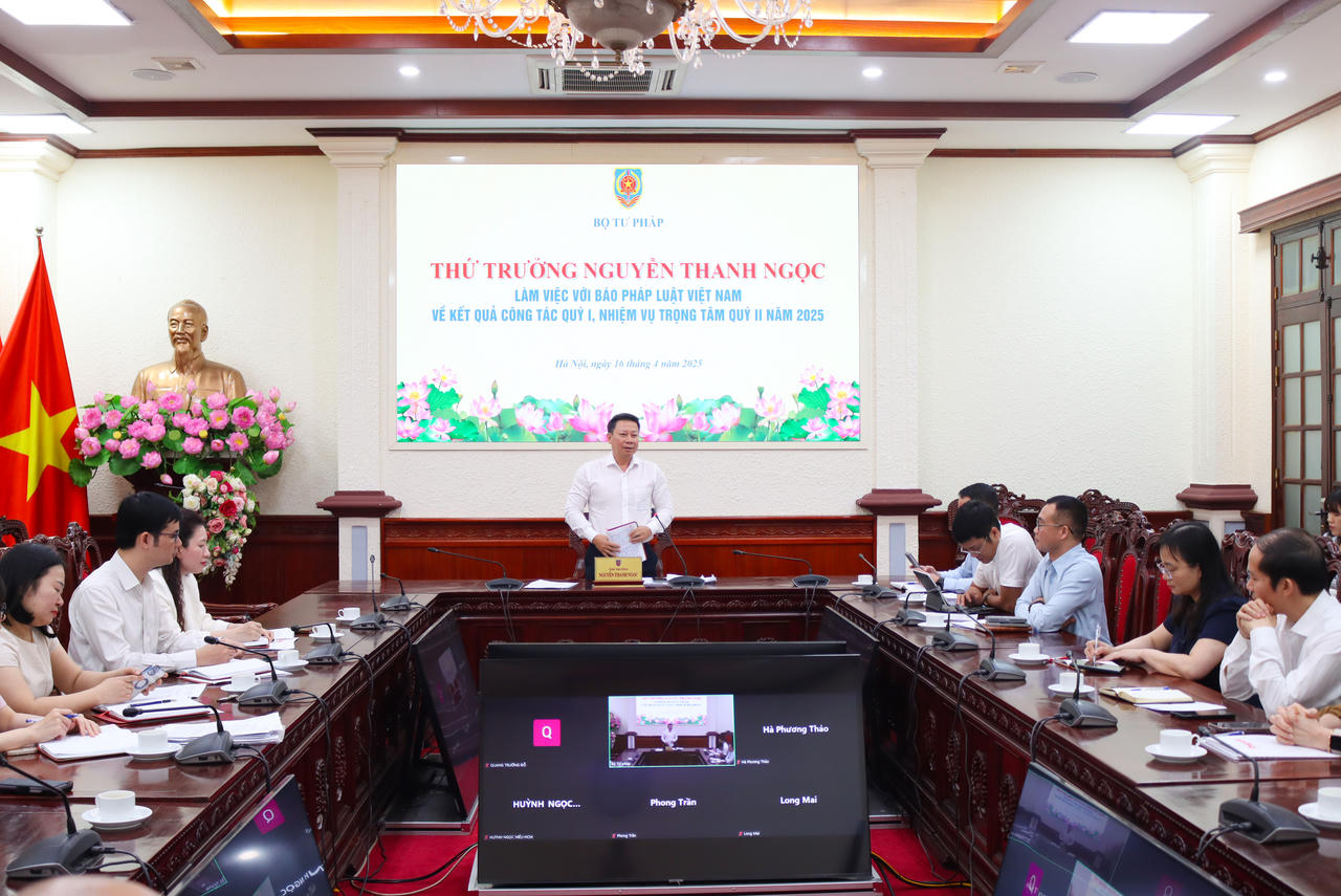 Báo Pháp luật Việt Nam phải là kênh truyền thông chủ lực của Bộ, ngành Tư pháp