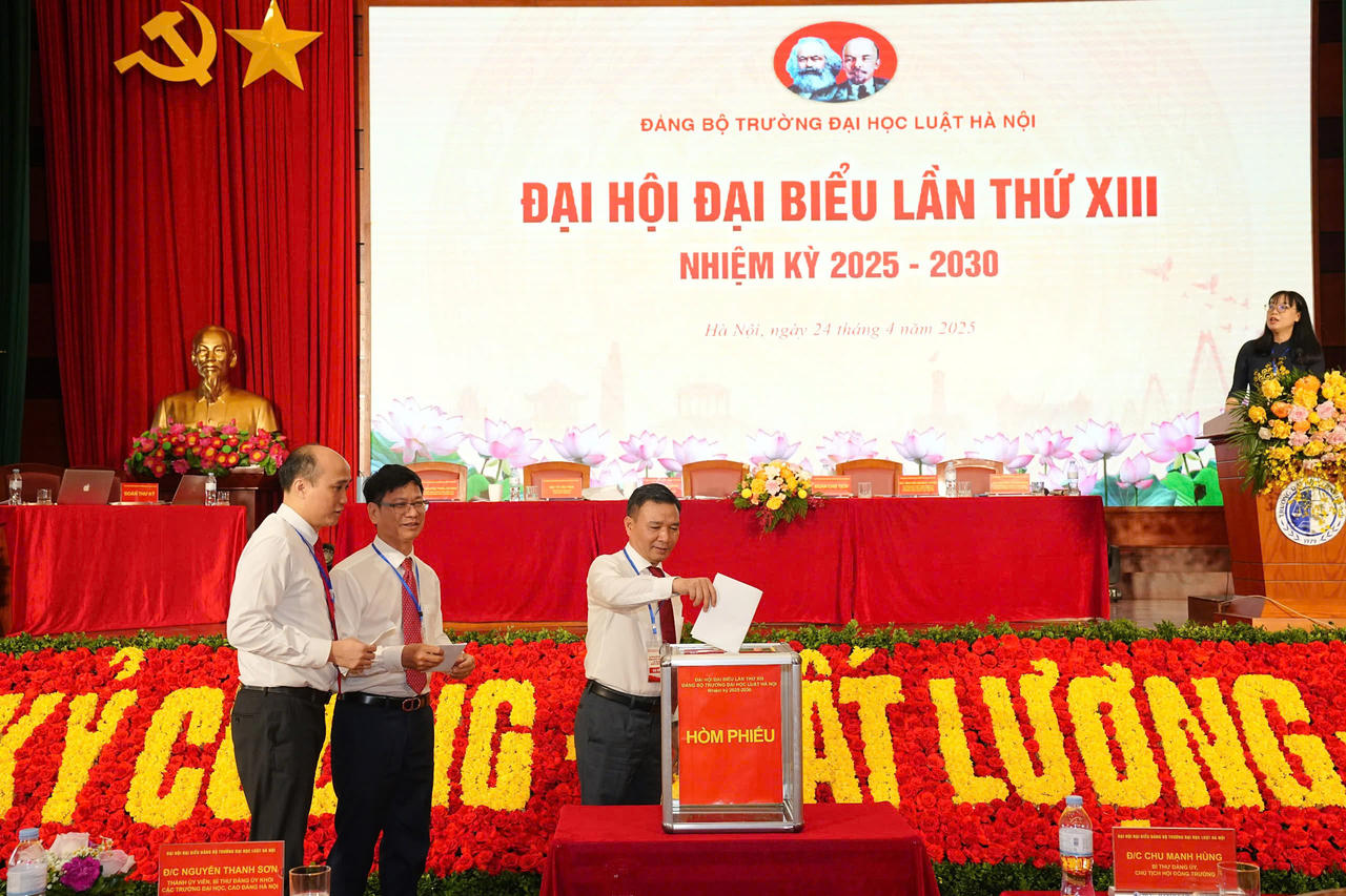 Trường Đại học Luật Hà Nội tổ chức thành công Đại hội đại biểu Đảng bộ lần thứ XIII