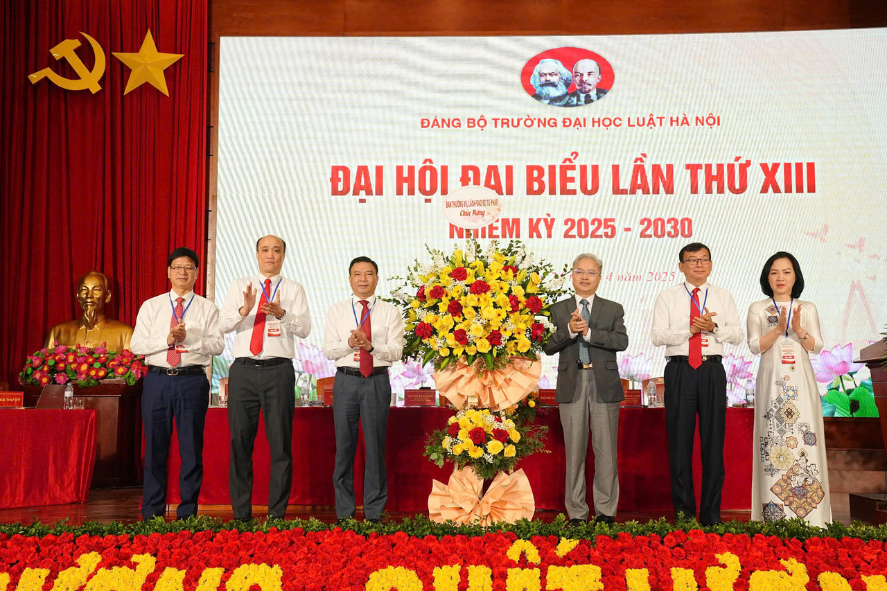 Trường Đại học Luật Hà Nội tổ chức thành công Đại hội đại biểu Đảng bộ lần thứ XIII