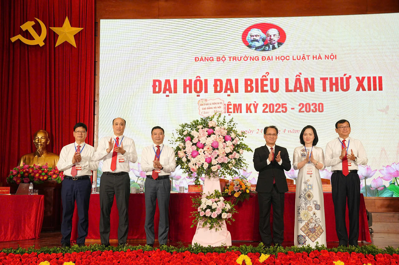 Trường Đại học Luật Hà Nội tổ chức thành công Đại hội đại biểu Đảng bộ lần thứ XIII