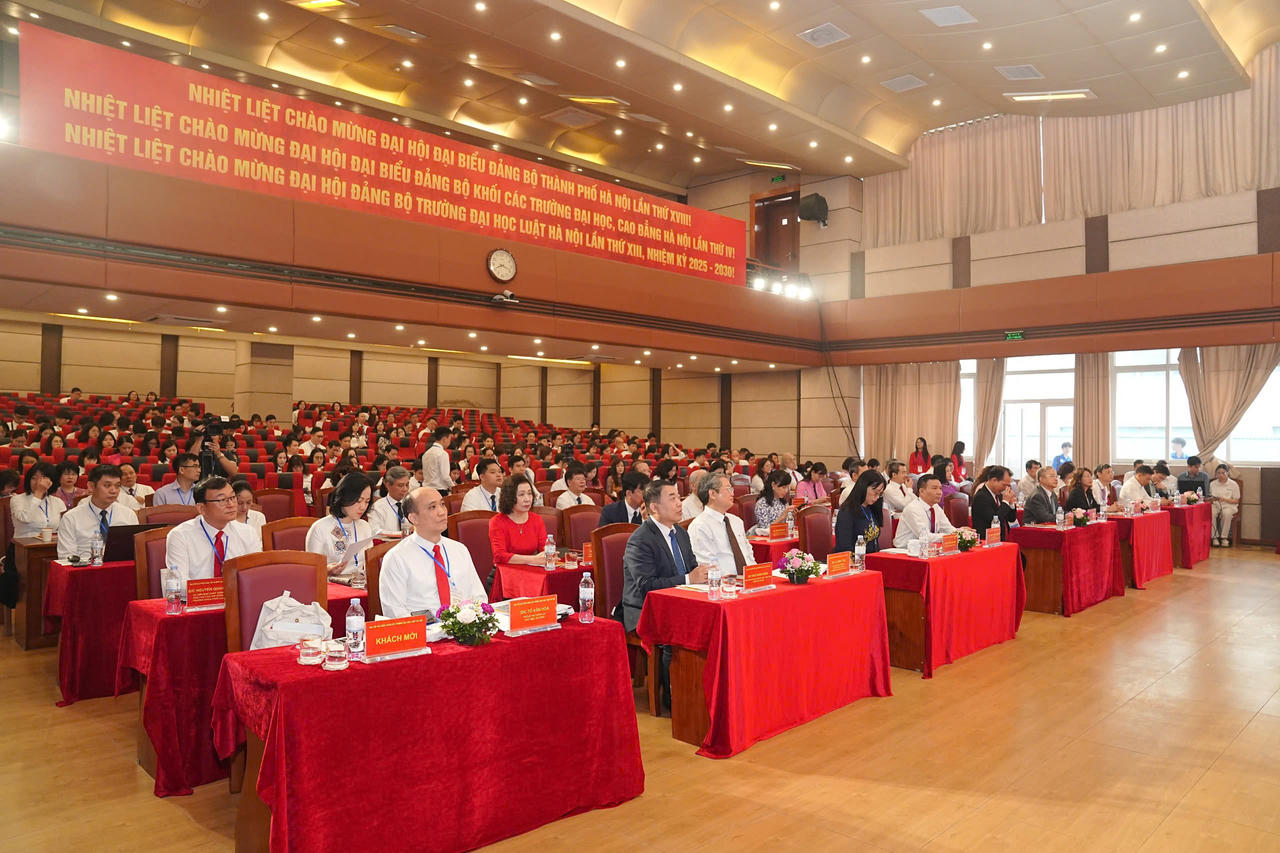 Trường Đại học Luật Hà Nội tổ chức thành công Đại hội đại biểu Đảng bộ lần thứ XIII