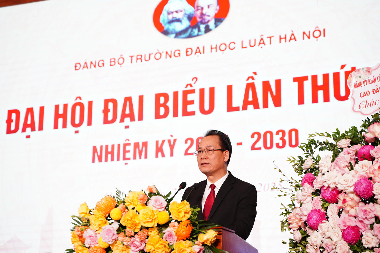 Trường Đại học Luật Hà Nội tổ chức thành công Đại hội đại biểu Đảng bộ lần thứ XIII