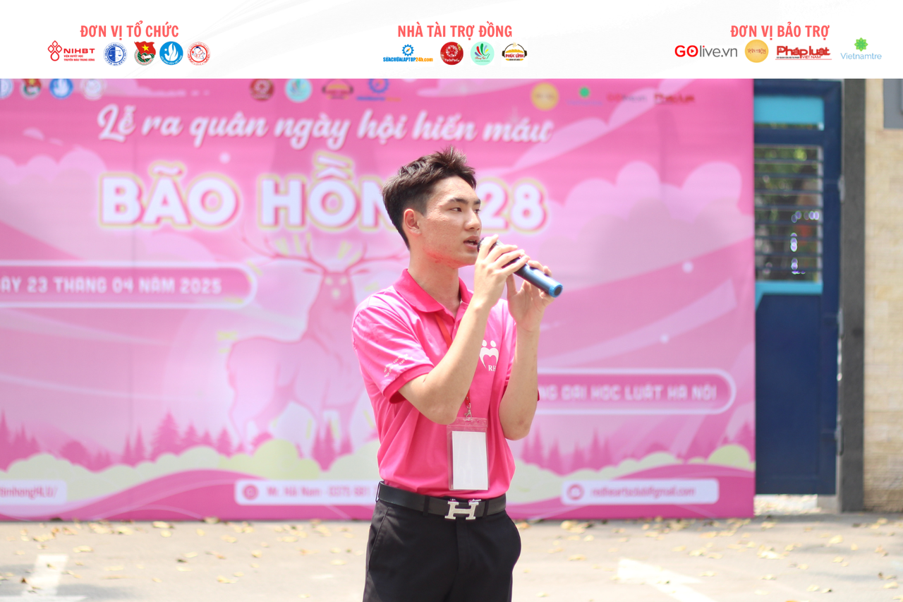 Trường Đại học Luật Hà Nội tổ chức Ngày hội Hiến máu nhân đạo "Bão Hồng 28"