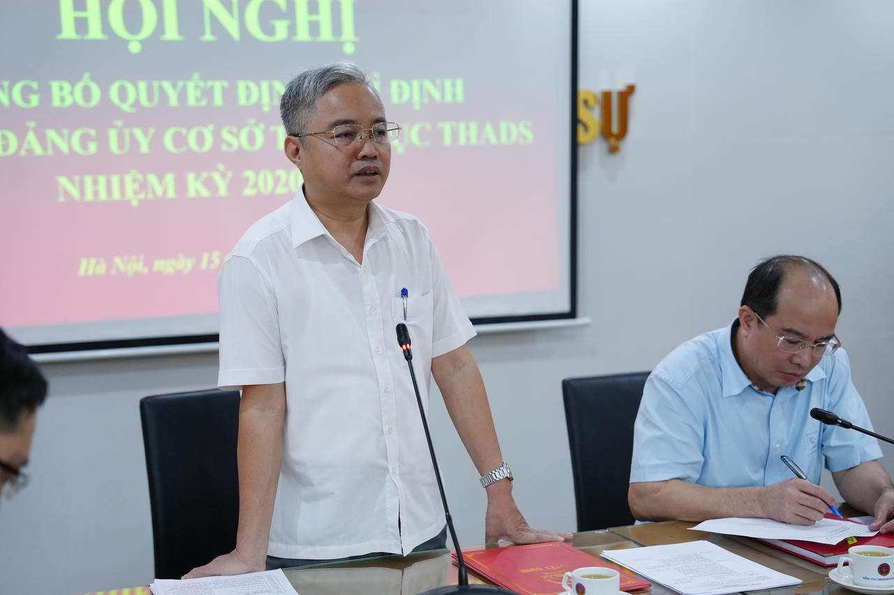 Đồng chí Nguyễn Thắng Lợi làm Bí thư Đảng uỷ cơ sở Tổng cục THADS nhiệm kỳ 2020 – 2025