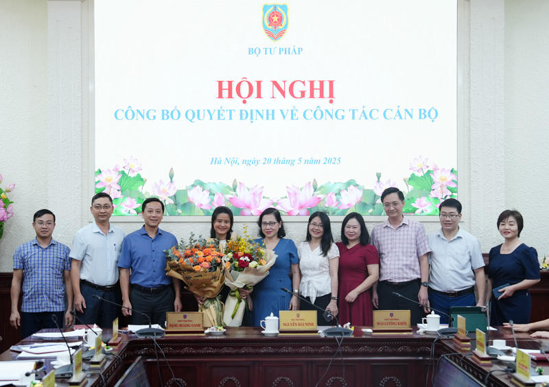 Bộ Tư pháp công bố quyết định về công tác cán bộ