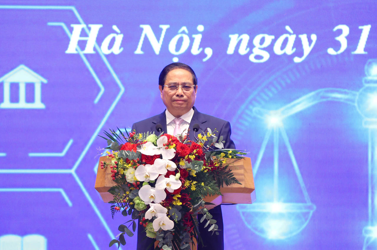 Thủ tướng Phạm Minh Chính khai trương Cổng Pháp luật quốc gia