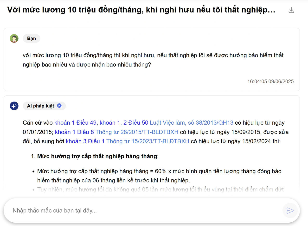 Cách dùng chatbot AI của Bộ Tư pháp để giải đáp các thắc mắc về pháp luật