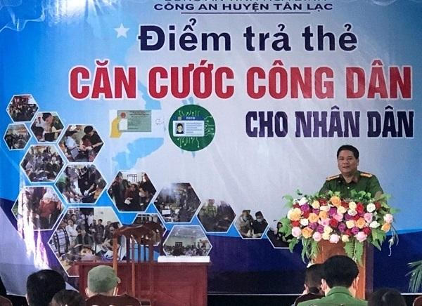 Công an tỉnh Hòa Bình đã cấp khoảng 133.000 thẻ căn cước công dân