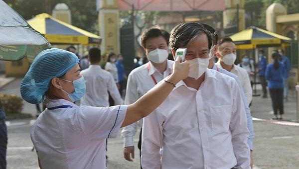 Các điểm thi tốt nghiệp THPT tại Hà Nội được phòng dịch nghiêm ngặt