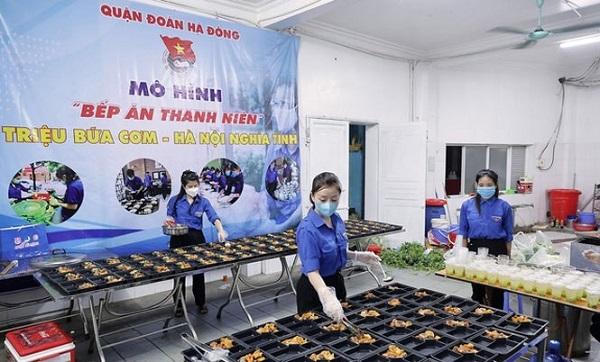 Tập đoàn Hải Phát phối hợp Quận đoàn Hà Đông triển khai "Bếp ăn thanh niên" phục vụ lực lượng tuyến đầu chống dịch