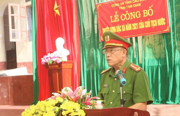 Cao Bằng trao quyết định đặc xá cho 5 phạm nhân