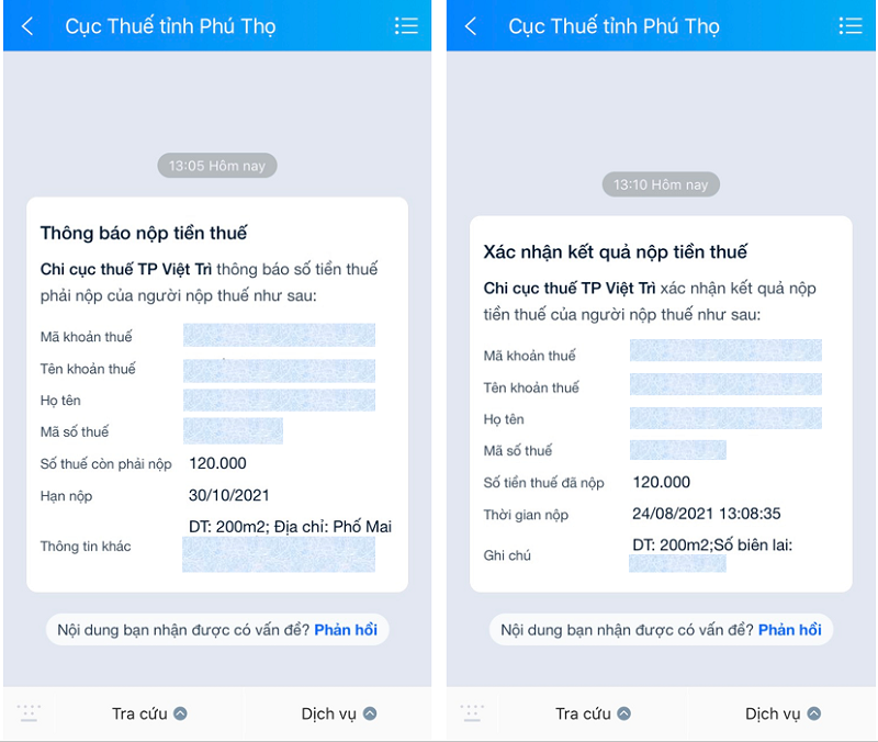 Phú Thọ triển khai thí điểm nhắc nộp thuế tự động qua Zalo