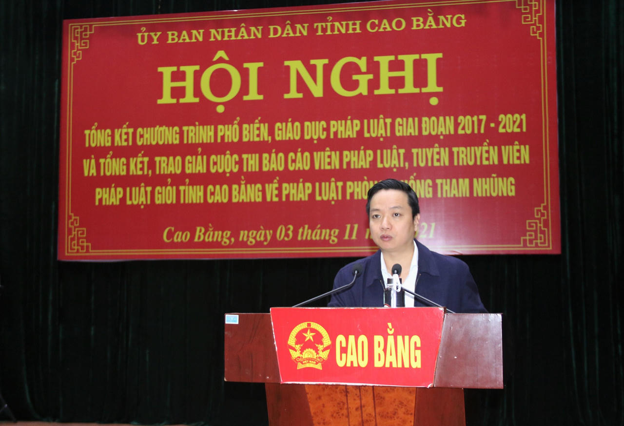 Cao Bằng: Tổng kết Chương trình phổ biến, giáo dục pháp luật giai đoạn 2017 - 2021
