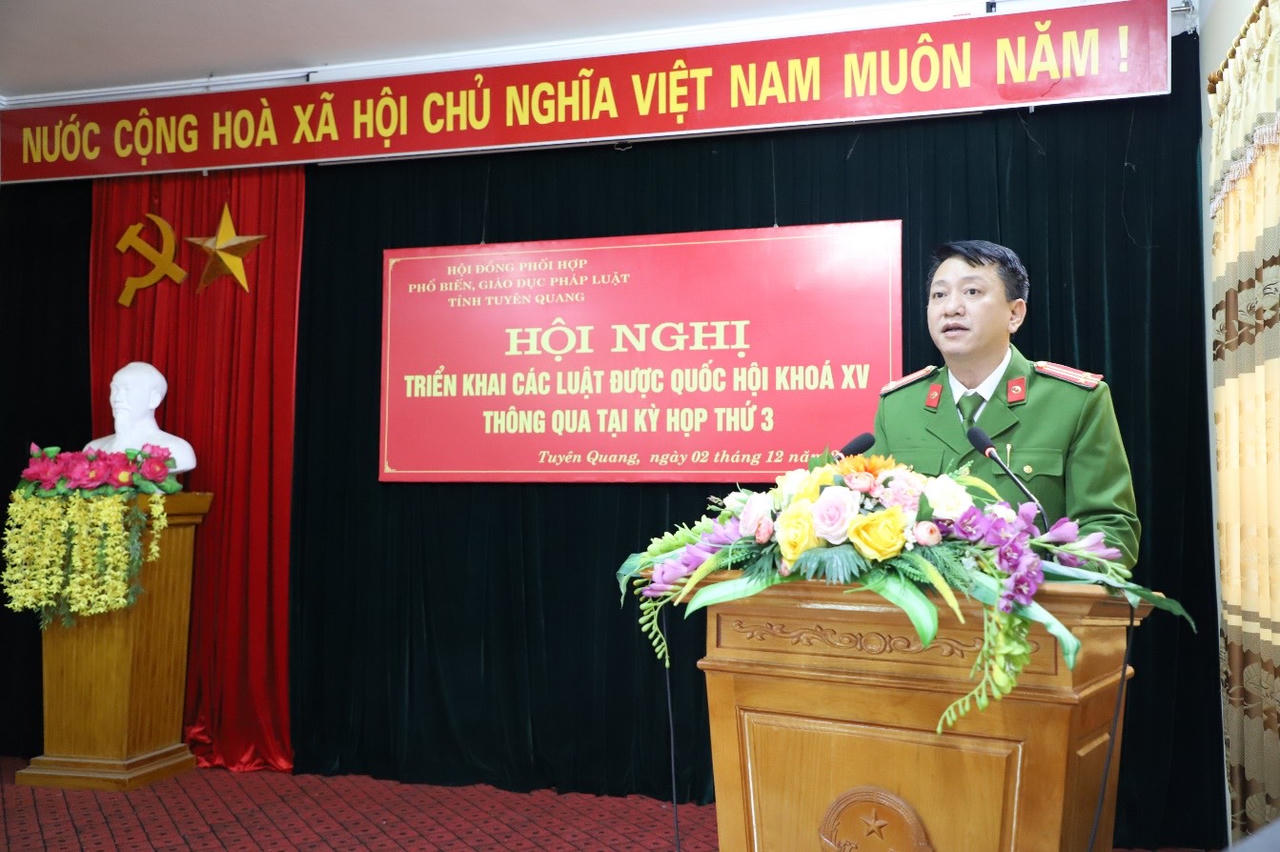 Tuyên Quang: Hội đồng phối hợp phổ biến, giáo dục pháp luật tổ chức Hội nghị triển khai các Luật mới