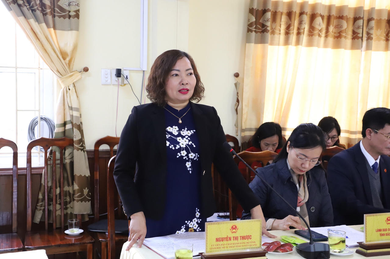 Thứ trưởng Nguyễn Khánh Ngọc làm việc với Khối cơ quan Tư pháp các tỉnh Trung du và miền núi phía Bắc