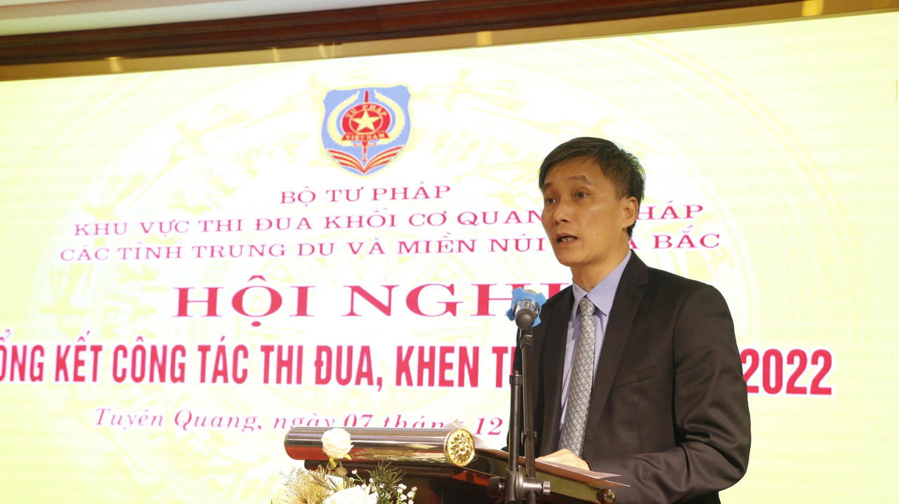 Khối cơ quan Tư pháp các tỉnh Trung du và miền núi phía Bắc tổng kết công tác thi đua khen thưởng năm 2022