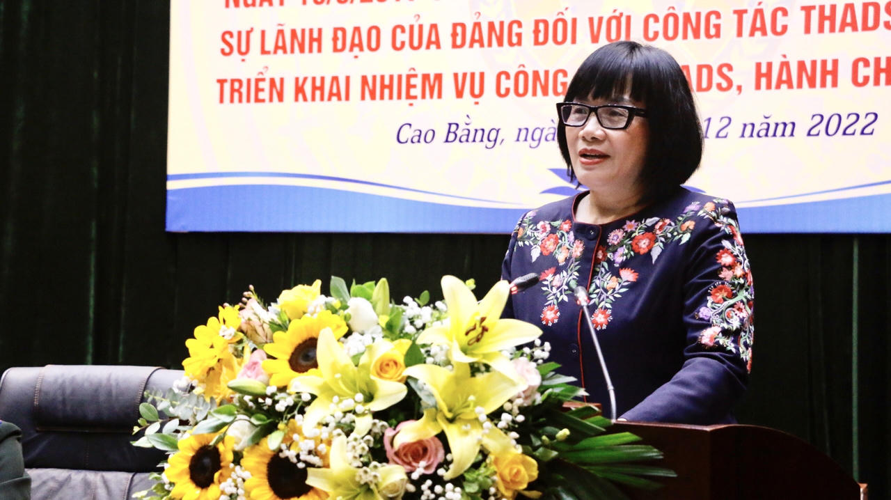 THADS Cao Bằng đứng nhất về tỷ lệ thi hành về việc và đứng thứ ba về tỷ lệ thi hành về tiền trong cả nước