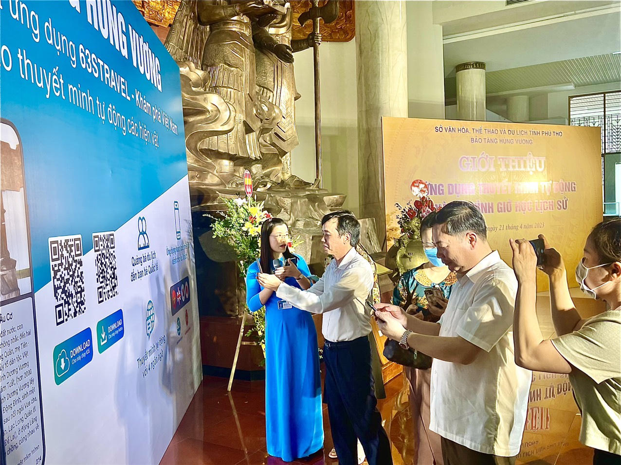 Bảo tàng Hùng Vương (Phú Thọ) ra mắt ứng dụng thuyết minh tự động và mô hình giờ học lịch sử