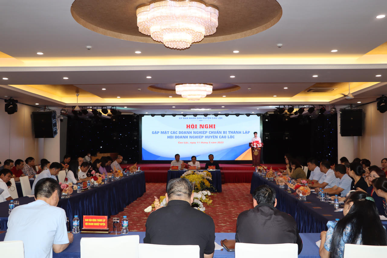 Xúc tiến thành lập Hội doanh nghiệp huyện Cao Lộc (Lạng Sơn)