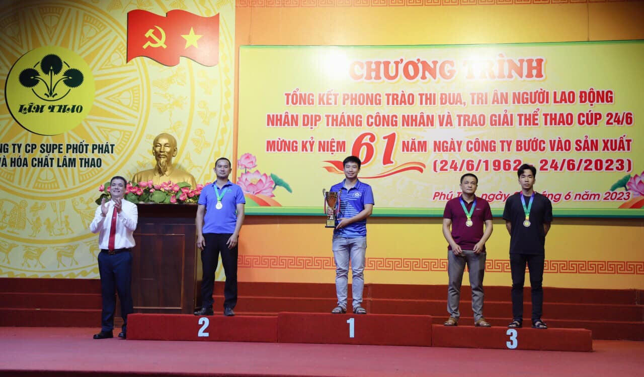 Supe Lâm Thao lập nhiều thành tích thi đua chào mừng kỷ niệm 61 năm công ty bước vào sản xuất