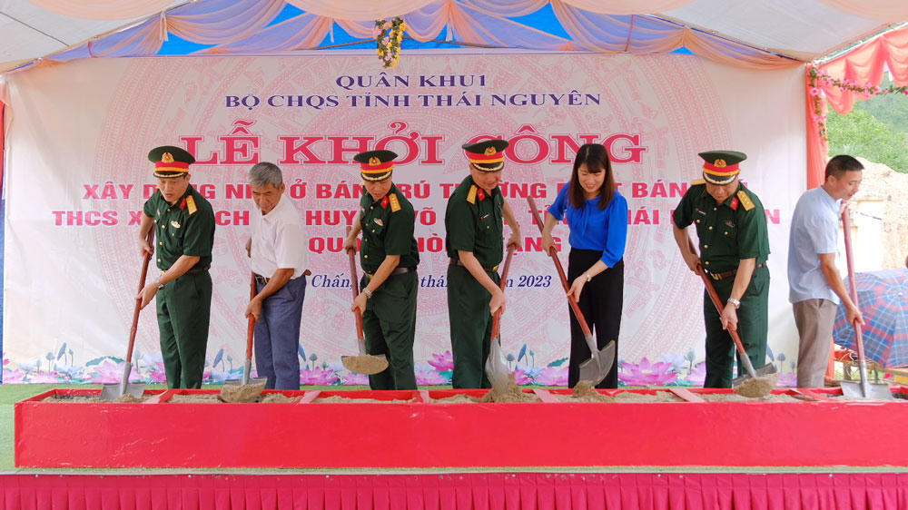 Khởi công xây dựng nhà bán trú cho học sinh vùng cao Thái Nguyên