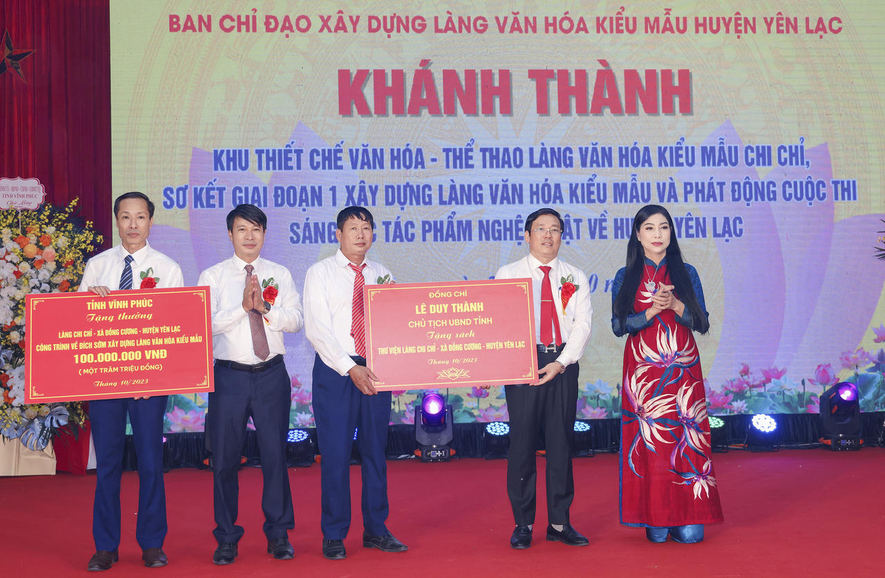 Huyện Yên Lạc sơ kết giai đoạn 1 xây dựng làng văn hóa kiểu mẫu