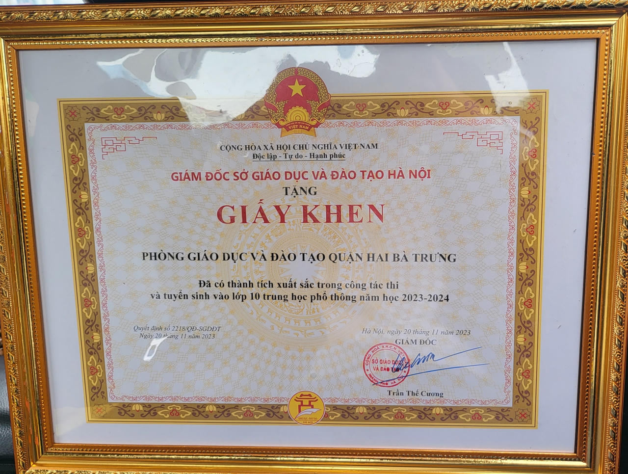 Phòng GD&ĐT Hai Bà Trưng đạt nhiều thành tích trong sự nghiệp 'trồng người’